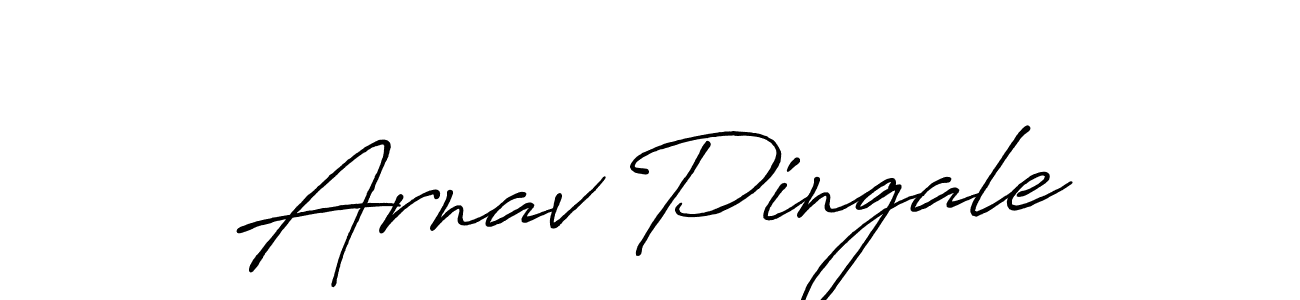 Arnav Pingale stylish signature style. Best Handwritten Sign (Antro_Vectra_Bolder) for my name. Handwritten Signature Collection Ideas for my name Arnav Pingale. Arnav Pingale signature style 7 images and pictures png