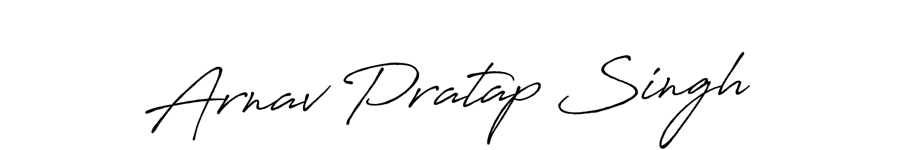 Use a signature maker to create a handwritten signature online. With this signature software, you can design (Antro_Vectra_Bolder) your own signature for name Arnav Pratap Singh. Arnav Pratap Singh signature style 7 images and pictures png