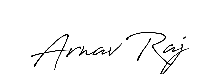 Use a signature maker to create a handwritten signature online. With this signature software, you can design (Antro_Vectra_Bolder) your own signature for name Arnav Raj. Arnav Raj signature style 7 images and pictures png