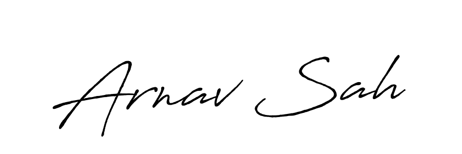 How to make Arnav Sah signature? Antro_Vectra_Bolder is a professional autograph style. Create handwritten signature for Arnav Sah name. Arnav Sah signature style 7 images and pictures png