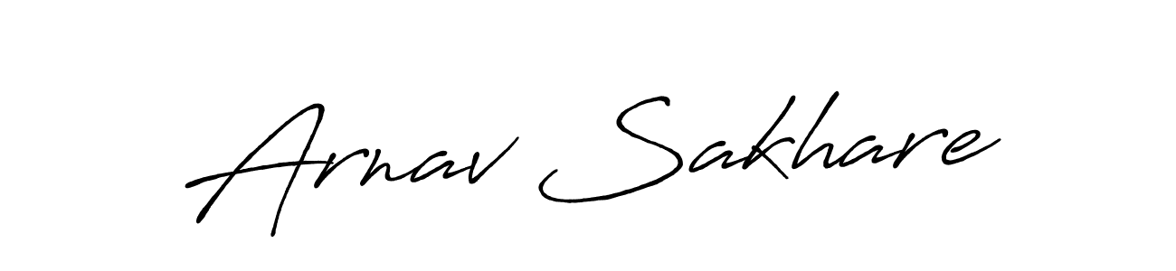 Arnav Sakhare stylish signature style. Best Handwritten Sign (Antro_Vectra_Bolder) for my name. Handwritten Signature Collection Ideas for my name Arnav Sakhare. Arnav Sakhare signature style 7 images and pictures png