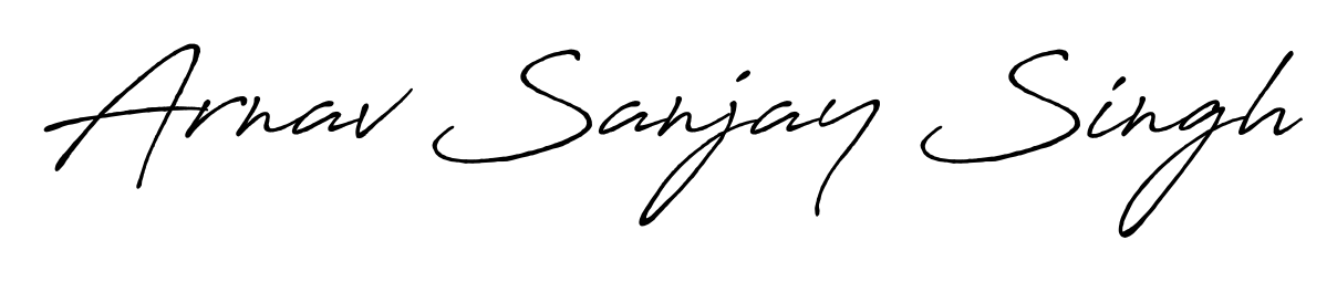 The best way (Antro_Vectra_Bolder) to make a short signature is to pick only two or three words in your name. For converting this name Arnav Sanjay Singh. Arnav Sanjay Singh signature style 7 images and pictures png