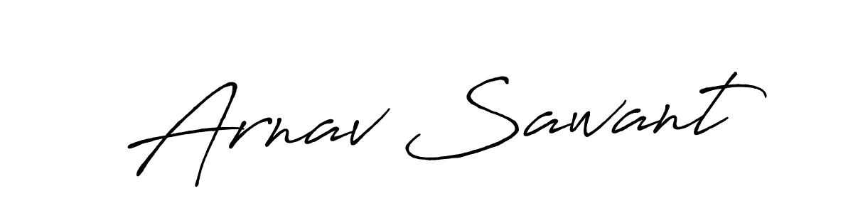 Design your own signature with our free online signature maker. With this signature software, you can create a handwritten (Antro_Vectra_Bolder) signature for name Arnav Sawant. Arnav Sawant signature style 7 images and pictures png
