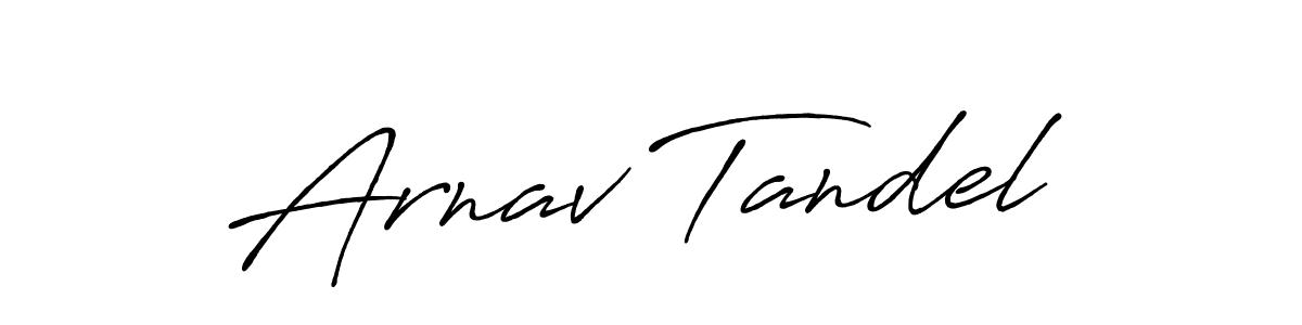 Use a signature maker to create a handwritten signature online. With this signature software, you can design (Antro_Vectra_Bolder) your own signature for name Arnav Tandel. Arnav Tandel signature style 7 images and pictures png