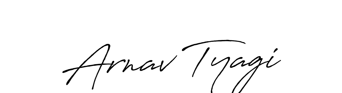Arnav Tyagi stylish signature style. Best Handwritten Sign (Antro_Vectra_Bolder) for my name. Handwritten Signature Collection Ideas for my name Arnav Tyagi. Arnav Tyagi signature style 7 images and pictures png