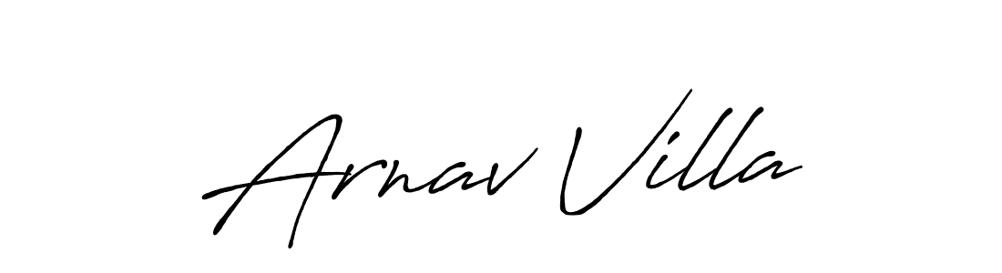 It looks lik you need a new signature style for name Arnav Villa. Design unique handwritten (Antro_Vectra_Bolder) signature with our free signature maker in just a few clicks. Arnav Villa signature style 7 images and pictures png