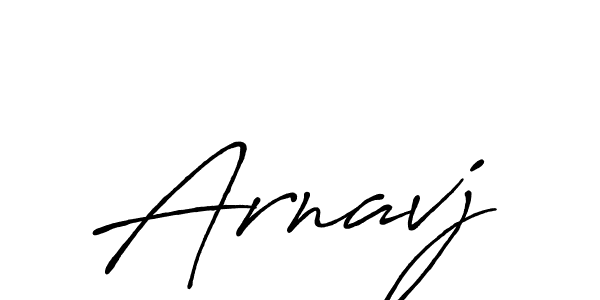 How to make Arnavj name signature. Use Antro_Vectra_Bolder style for creating short signs online. This is the latest handwritten sign. Arnavj signature style 7 images and pictures png