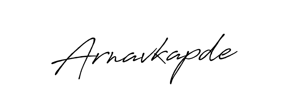 Make a beautiful signature design for name Arnavkapde. With this signature (Antro_Vectra_Bolder) style, you can create a handwritten signature for free. Arnavkapde signature style 7 images and pictures png