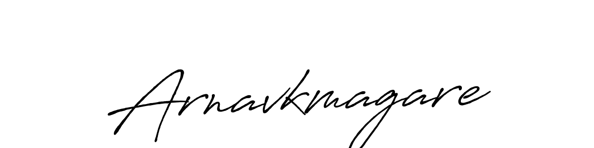 Create a beautiful signature design for name Arnavkmagare. With this signature (Antro_Vectra_Bolder) fonts, you can make a handwritten signature for free. Arnavkmagare signature style 7 images and pictures png
