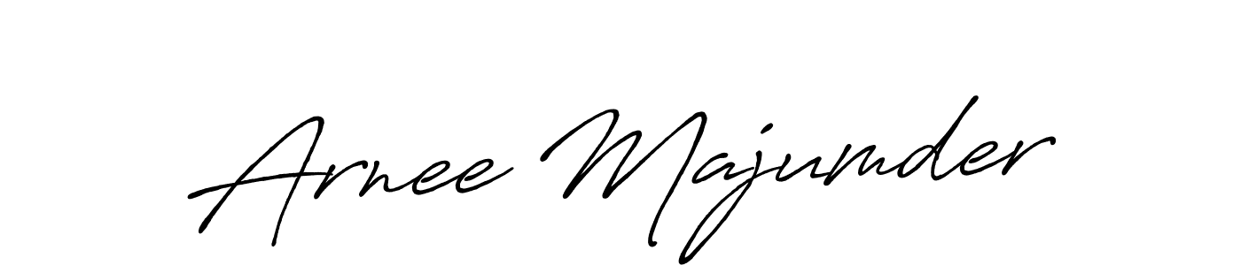 Use a signature maker to create a handwritten signature online. With this signature software, you can design (Antro_Vectra_Bolder) your own signature for name Arnee Majumder. Arnee Majumder signature style 7 images and pictures png