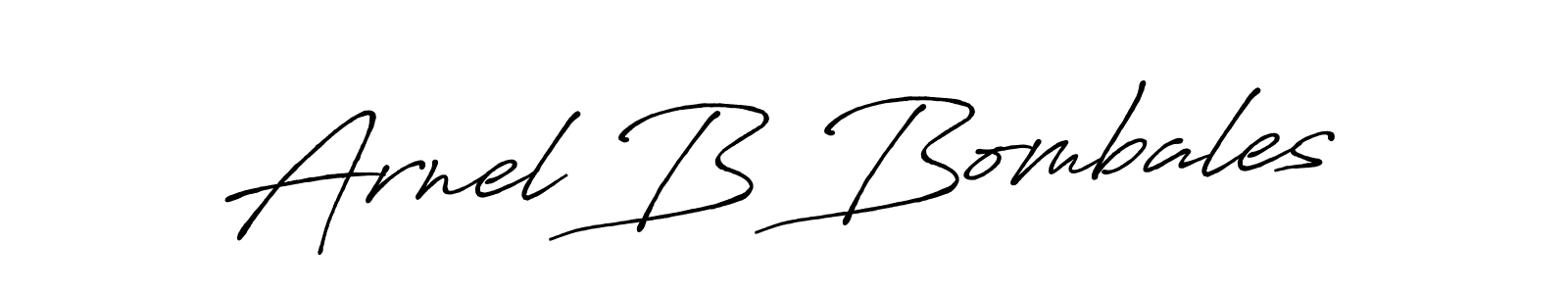 The best way (Antro_Vectra_Bolder) to make a short signature is to pick only two or three words in your name. The name Arnel B Bombales include a total of six letters. For converting this name. Arnel B Bombales signature style 7 images and pictures png