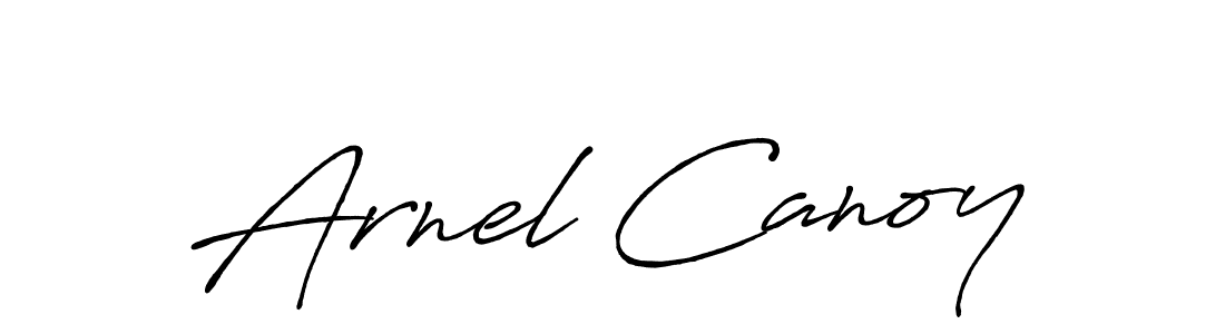 Also You can easily find your signature by using the search form. We will create Arnel Canoy name handwritten signature images for you free of cost using Antro_Vectra_Bolder sign style. Arnel Canoy signature style 7 images and pictures png