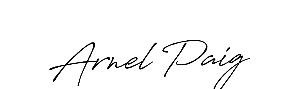 It looks lik you need a new signature style for name Arnel Paig. Design unique handwritten (Antro_Vectra_Bolder) signature with our free signature maker in just a few clicks. Arnel Paig signature style 7 images and pictures png