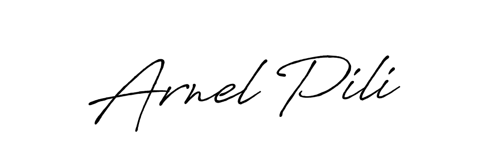 Once you've used our free online signature maker to create your best signature Antro_Vectra_Bolder style, it's time to enjoy all of the benefits that Arnel Pili name signing documents. Arnel Pili signature style 7 images and pictures png