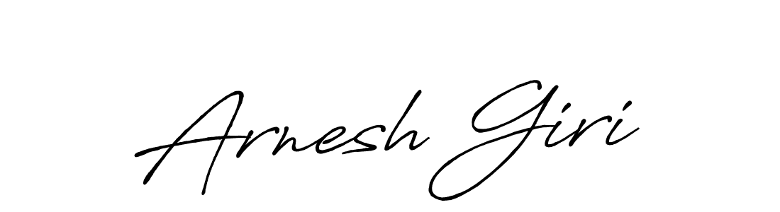 Create a beautiful signature design for name Arnesh Giri. With this signature (Antro_Vectra_Bolder) fonts, you can make a handwritten signature for free. Arnesh Giri signature style 7 images and pictures png