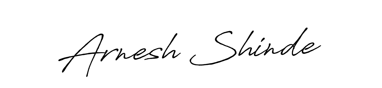 You should practise on your own different ways (Antro_Vectra_Bolder) to write your name (Arnesh Shinde) in signature. don't let someone else do it for you. Arnesh Shinde signature style 7 images and pictures png