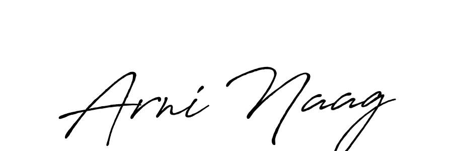 Also we have Arni Naag name is the best signature style. Create professional handwritten signature collection using Antro_Vectra_Bolder autograph style. Arni Naag signature style 7 images and pictures png