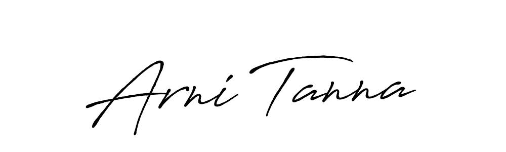 Also You can easily find your signature by using the search form. We will create Arni Tanna name handwritten signature images for you free of cost using Antro_Vectra_Bolder sign style. Arni Tanna signature style 7 images and pictures png