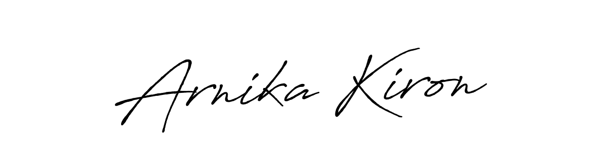 This is the best signature style for the Arnika Kiron name. Also you like these signature font (Antro_Vectra_Bolder). Mix name signature. Arnika Kiron signature style 7 images and pictures png