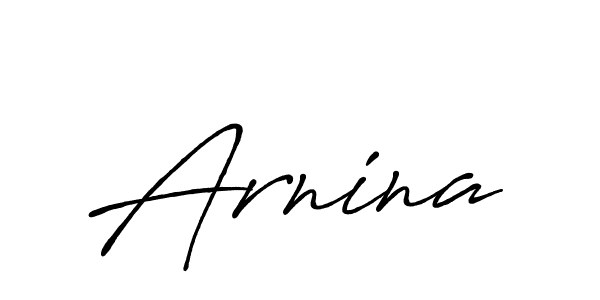 Use a signature maker to create a handwritten signature online. With this signature software, you can design (Antro_Vectra_Bolder) your own signature for name Arnina. Arnina signature style 7 images and pictures png