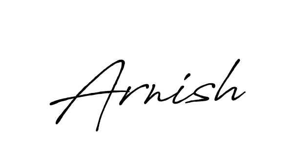 Make a beautiful signature design for name Arnish. With this signature (Antro_Vectra_Bolder) style, you can create a handwritten signature for free. Arnish signature style 7 images and pictures png