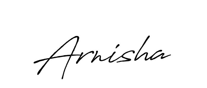 Make a beautiful signature design for name Arnisha. Use this online signature maker to create a handwritten signature for free. Arnisha signature style 7 images and pictures png
