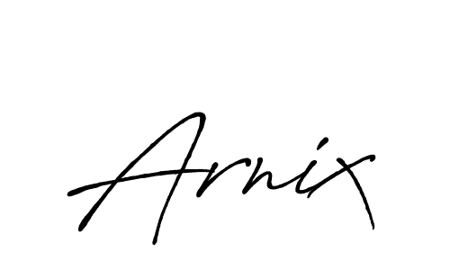 Make a beautiful signature design for name Arnix. With this signature (Antro_Vectra_Bolder) style, you can create a handwritten signature for free. Arnix signature style 7 images and pictures png