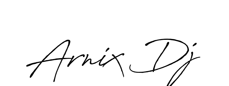 Also You can easily find your signature by using the search form. We will create Arnix Dj name handwritten signature images for you free of cost using Antro_Vectra_Bolder sign style. Arnix Dj signature style 7 images and pictures png