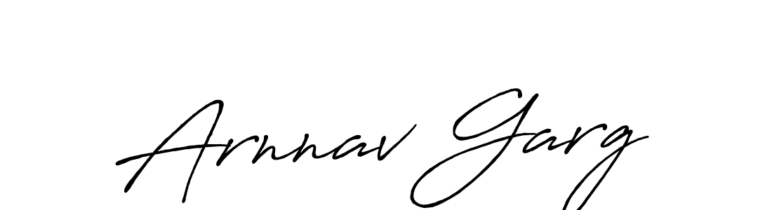 Make a beautiful signature design for name Arnnav Garg. With this signature (Antro_Vectra_Bolder) style, you can create a handwritten signature for free. Arnnav Garg signature style 7 images and pictures png
