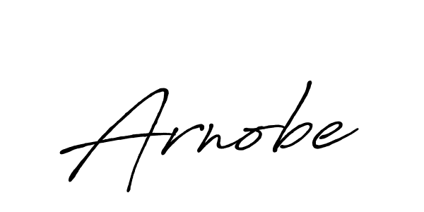 Use a signature maker to create a handwritten signature online. With this signature software, you can design (Antro_Vectra_Bolder) your own signature for name Arnobe. Arnobe signature style 7 images and pictures png