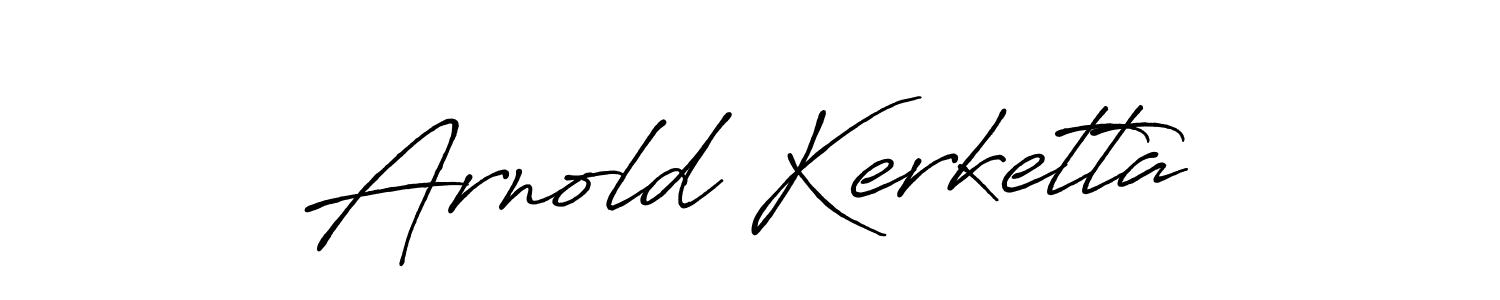 Arnold Kerketta stylish signature style. Best Handwritten Sign (Antro_Vectra_Bolder) for my name. Handwritten Signature Collection Ideas for my name Arnold Kerketta. Arnold Kerketta signature style 7 images and pictures png