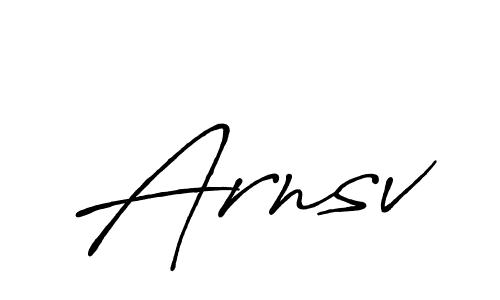 How to make Arnsv name signature. Use Antro_Vectra_Bolder style for creating short signs online. This is the latest handwritten sign. Arnsv signature style 7 images and pictures png