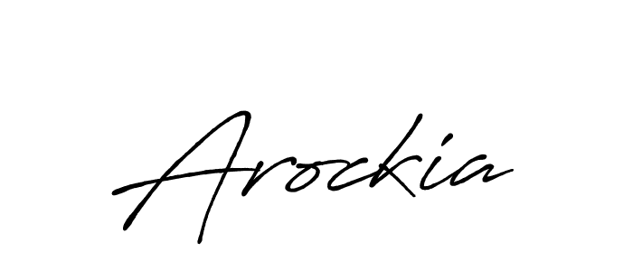 Also we have Arockia name is the best signature style. Create professional handwritten signature collection using Antro_Vectra_Bolder autograph style. Arockia signature style 7 images and pictures png