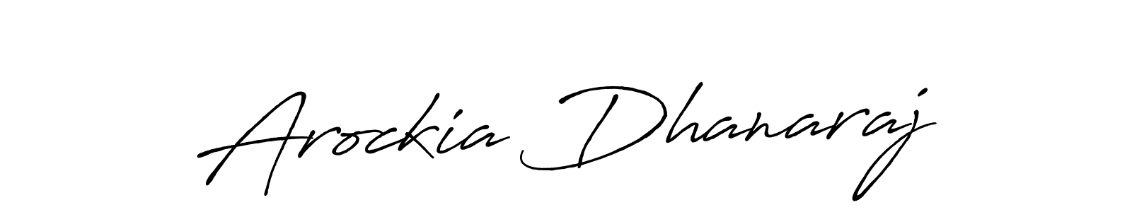 Create a beautiful signature design for name Arockia Dhanaraj. With this signature (Antro_Vectra_Bolder) fonts, you can make a handwritten signature for free. Arockia Dhanaraj signature style 7 images and pictures png