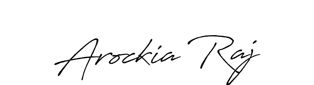 Create a beautiful signature design for name Arockia Raj. With this signature (Antro_Vectra_Bolder) fonts, you can make a handwritten signature for free. Arockia Raj signature style 7 images and pictures png