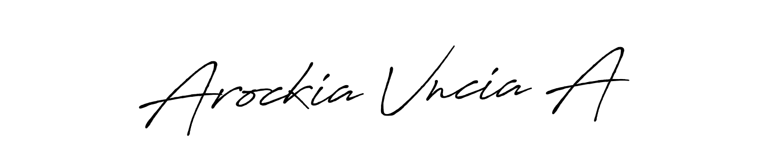 Make a short Arockia Vncia A signature style. Manage your documents anywhere anytime using Antro_Vectra_Bolder. Create and add eSignatures, submit forms, share and send files easily. Arockia Vncia A signature style 7 images and pictures png