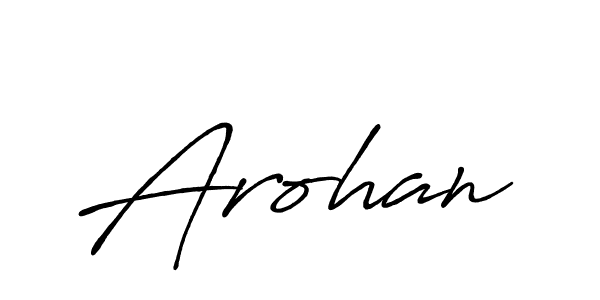 How to make Arohan signature? Antro_Vectra_Bolder is a professional autograph style. Create handwritten signature for Arohan name. Arohan signature style 7 images and pictures png