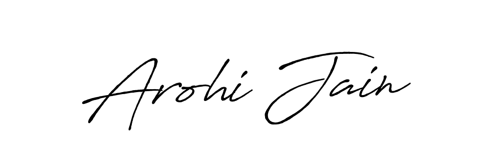 if you are searching for the best signature style for your name Arohi Jain. so please give up your signature search. here we have designed multiple signature styles  using Antro_Vectra_Bolder. Arohi Jain signature style 7 images and pictures png
