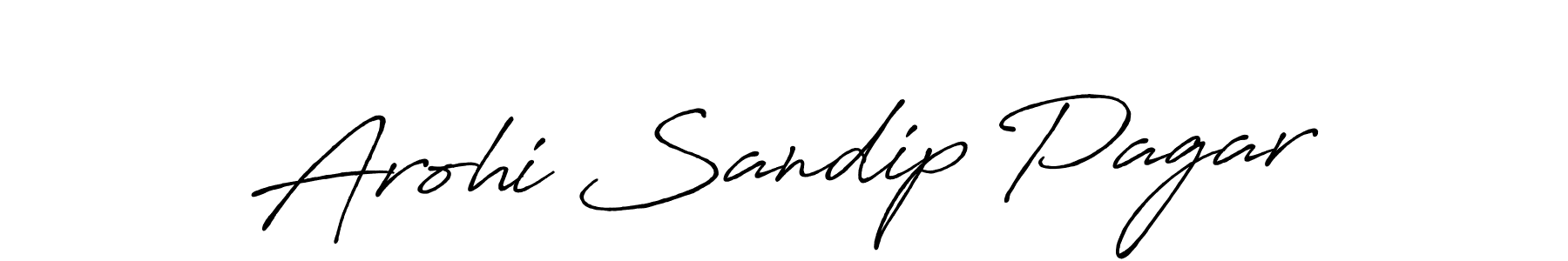 Also we have Arohi Sandip Pagar name is the best signature style. Create professional handwritten signature collection using Antro_Vectra_Bolder autograph style. Arohi Sandip Pagar signature style 7 images and pictures png
