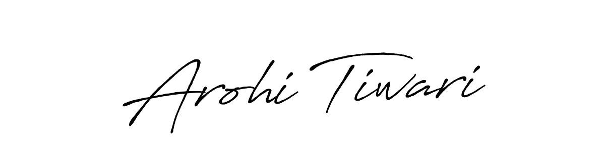 Arohi Tiwari stylish signature style. Best Handwritten Sign (Antro_Vectra_Bolder) for my name. Handwritten Signature Collection Ideas for my name Arohi Tiwari. Arohi Tiwari signature style 7 images and pictures png