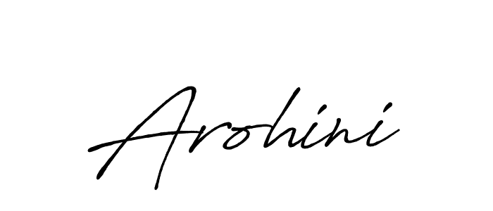 Create a beautiful signature design for name Arohini. With this signature (Antro_Vectra_Bolder) fonts, you can make a handwritten signature for free. Arohini signature style 7 images and pictures png