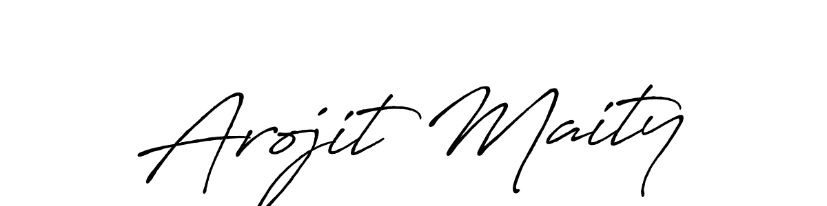 The best way (Antro_Vectra_Bolder) to make a short signature is to pick only two or three words in your name. The name Arojit Maity include a total of six letters. For converting this name. Arojit Maity signature style 7 images and pictures png