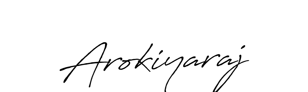 Make a beautiful signature design for name Arokiyaraj. With this signature (Antro_Vectra_Bolder) style, you can create a handwritten signature for free. Arokiyaraj signature style 7 images and pictures png