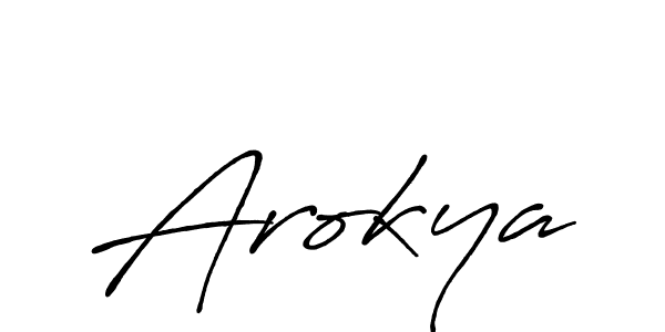 Also we have Arokya name is the best signature style. Create professional handwritten signature collection using Antro_Vectra_Bolder autograph style. Arokya signature style 7 images and pictures png