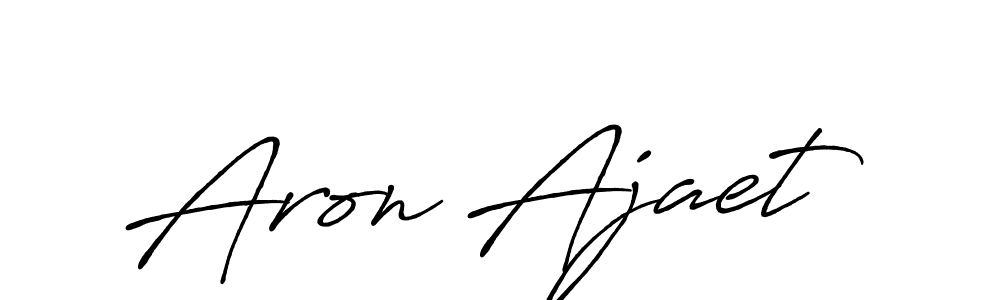 How to Draw Aron Ajaet signature style? Antro_Vectra_Bolder is a latest design signature styles for name Aron Ajaet. Aron Ajaet signature style 7 images and pictures png