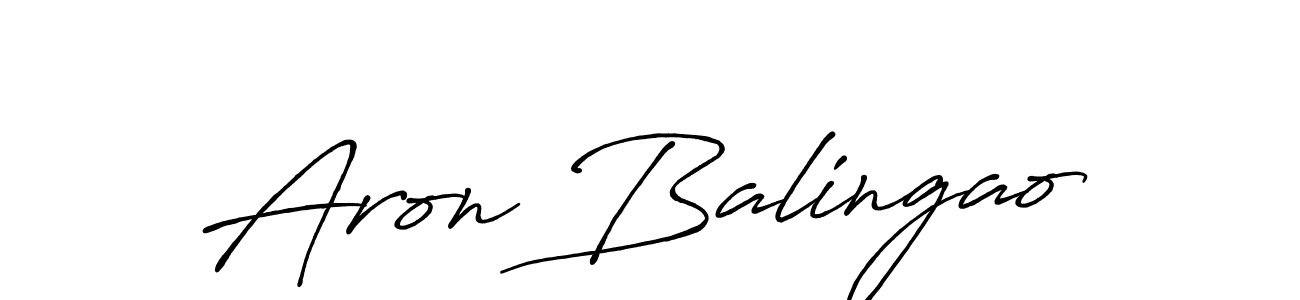 if you are searching for the best signature style for your name Aron Balingao. so please give up your signature search. here we have designed multiple signature styles  using Antro_Vectra_Bolder. Aron Balingao signature style 7 images and pictures png