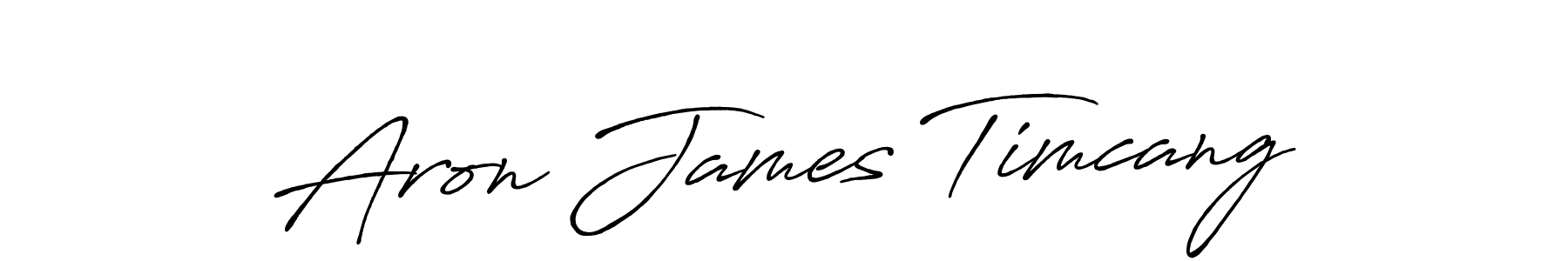 Similarly Antro_Vectra_Bolder is the best handwritten signature design. Signature creator online .You can use it as an online autograph creator for name Aron James Timcang. Aron James Timcang signature style 7 images and pictures png