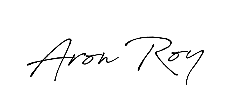 How to make Aron Roy signature? Antro_Vectra_Bolder is a professional autograph style. Create handwritten signature for Aron Roy name. Aron Roy signature style 7 images and pictures png