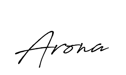 Create a beautiful signature design for name Arona. With this signature (Antro_Vectra_Bolder) fonts, you can make a handwritten signature for free. Arona signature style 7 images and pictures png