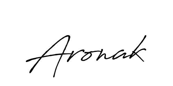 Also we have Aronak name is the best signature style. Create professional handwritten signature collection using Antro_Vectra_Bolder autograph style. Aronak signature style 7 images and pictures png